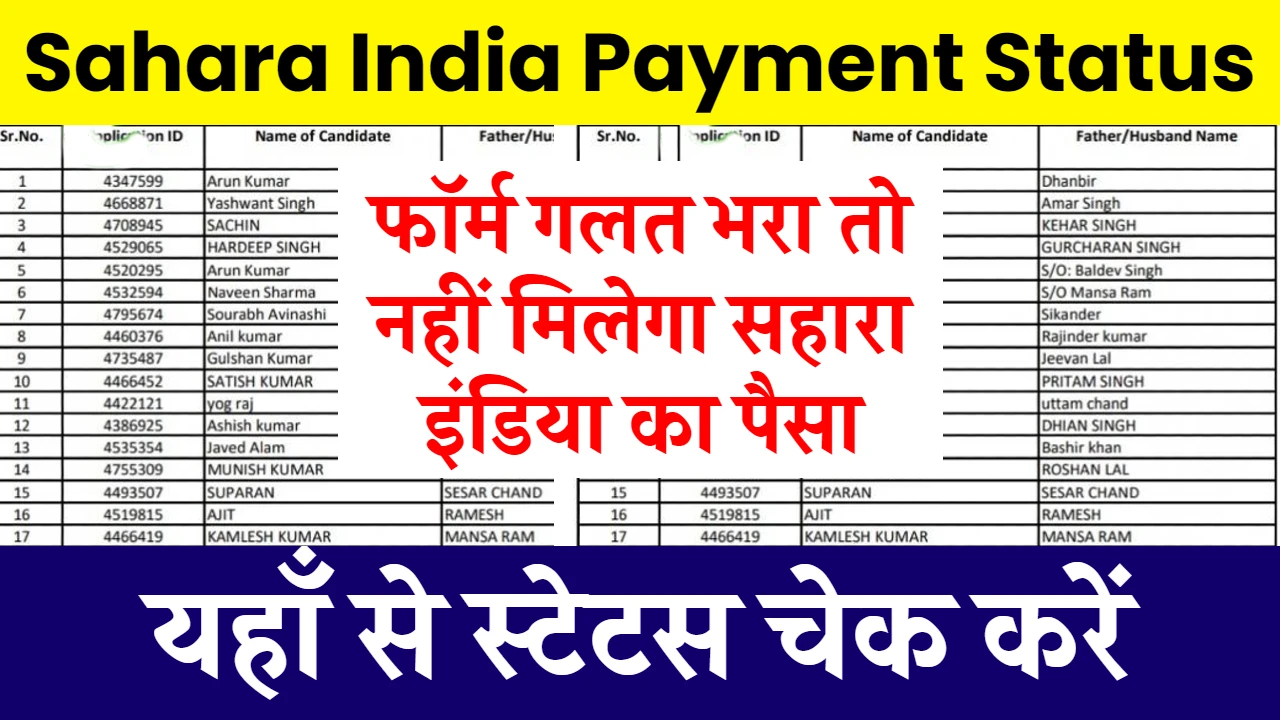 Sahara India Payment Status Check